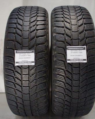 2 PNEUMATICI USATI 215/60R17 99H SNOW G. + GENERAL