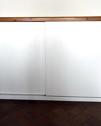 Armadio guardaroba in legno laccato bianco