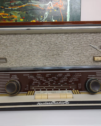 Stereo giradischi con occhio magico funzionante
