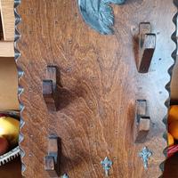 appendi abiti in legno massello 