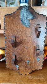 appendi abiti in legno massello 