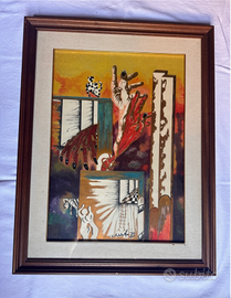 4 quadri Roberto Marconato – Arte anni ’70 – Lotto