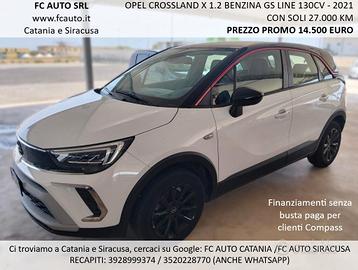 Opel Crossland X 1.2 TURBO GS LINE 2021 - PARI AL 