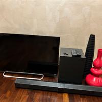 Tv lcd  40” Sony + subwoofer + soundbar tutto Sony