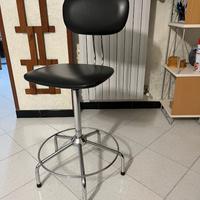 SEDIA GIREVOLE IN PELLE