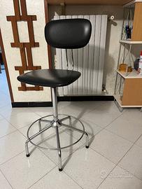 SEDIA GIREVOLE IN PELLE