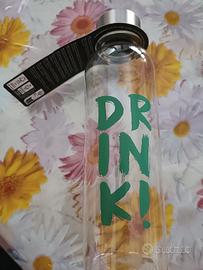 Borraccia plastica dura 500 ml drink! verde