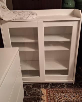 vetrina ikea bianca opaca - come nuova 