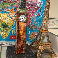 Puzzle 3d ravensburger torre eiffel e big ben