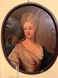 Grande quadro olio su tela del 1800