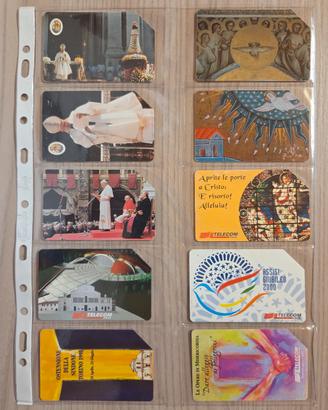 Collezione 10 Schede Telefoniche a Tema Religioso