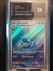Pokémon Wartortle 171/165 Misprint AiGrading 9
