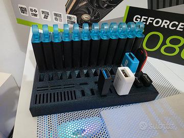 porta pen drive USB realizzato in 3d , USB C, Micr