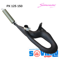 Marmitta Serpentona Simonini Carbonio Vespa PX
