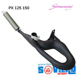 Marmitta Serpentona Simonini Carbonio Vespa PX