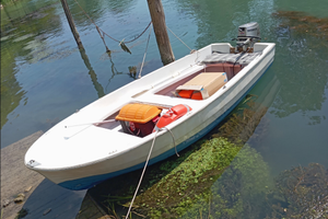 Barca 3.70m con Honda 8cv e carrello