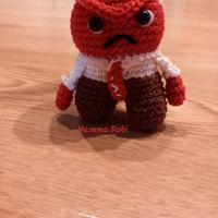 Pupazzo rabbia inside out amigurumi 