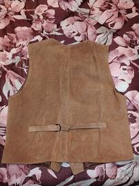 Gilet scamosciato marrone 