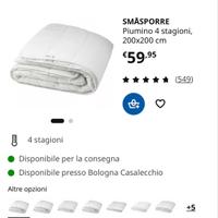 Piumini ikea nuovi