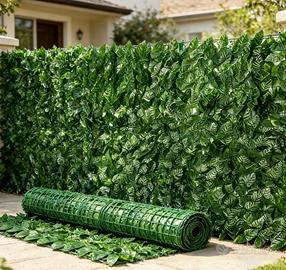 Siepe artificiale edera 1x15 m effetto realistico
