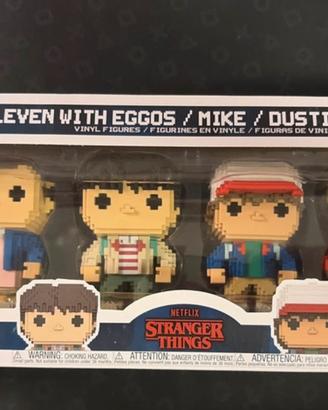 Eleven & eggos Mike Dustin Lucas 4 pack funko pop