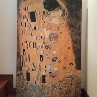 Quadro riproduzione su tela "Il bacio" di Klimt