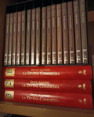 DVD e volumi La DIVINA COMMEDIA 15 DVD e 3 volumi 