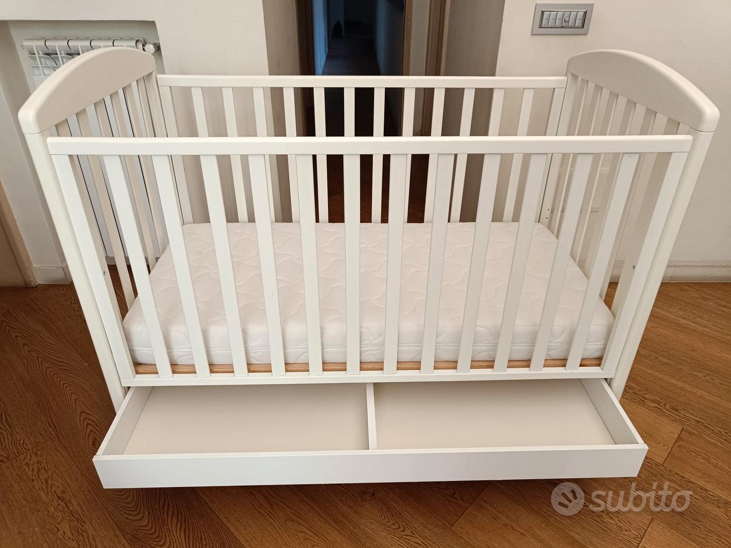 Culla Trapuntata AMANSTYLE Con Materasso Impermeabile - Bianca, Misure 60x120 E 70x140 - Foto 3