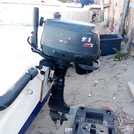 Lancia 4 metri con carrello e motore 