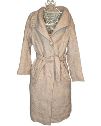 Cappotto Vintage Mohair/Lana Anni '60 Beige