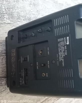TV tubo catodico portatile con radio vintage