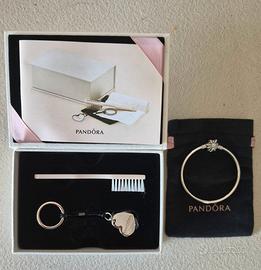 bracciale pandora argento +  kit pulizia