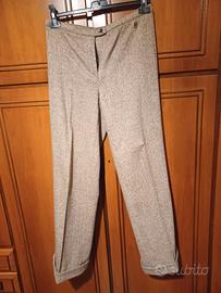 Pantaloni Conte of Florence bianco/marrone 
