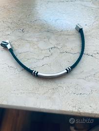 Bracciale Breil per uomo in acciaio e pelle