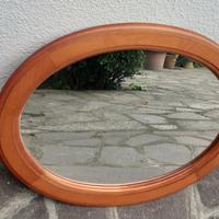 vecchio specchio depoca ovale 70x50