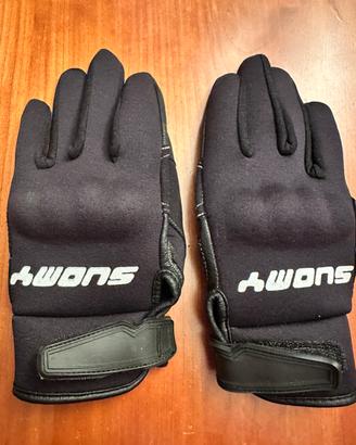 Guanti da moto neri, taglia XS Suomy ( taglia 6)