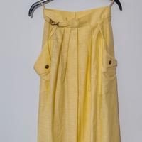 Gonna lunga vintage gialla
