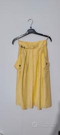 Gonna lunga vintage gialla
