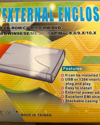 Box ext 5,25 Eide cd 509 combo Usb 2.0 FireWire