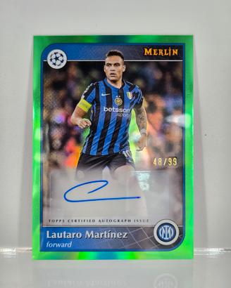 Lautaro Martinez auto /99 Topps Merlin 2024 Inter
