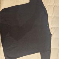 Maglia nera boxy Benetton 