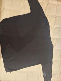 Maglia nera boxy Benetton 