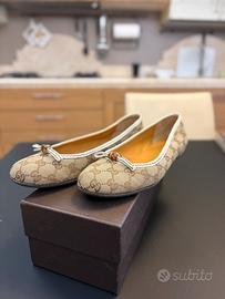 Ballerine Gucci GG Supreme Bamboo originali