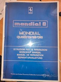 Manuale di officina Ferrari Mondial 8 e  Quattrov.