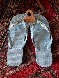 Havaianas Brasil Logo - Blue Lavender - 43-44