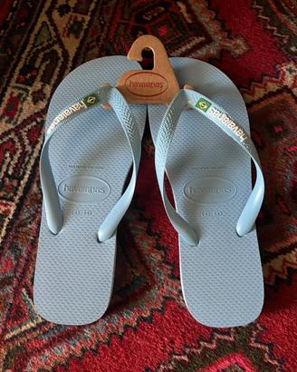 Havaianas Brasil Logo - Blue Lavender - 43-44