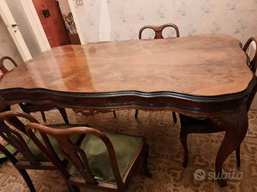 tavolo sala stile Chippendale