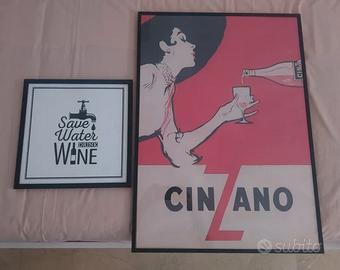 Set poster Leroy Merlin e Cinzano con cornici