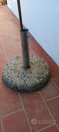 Piantana in cemento per ombrellone