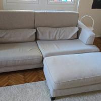 DIVANO 3 POSTI + POGGIAPIEDI POLTRONE SOFÀ